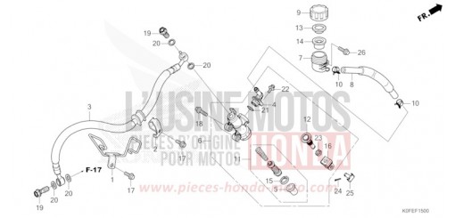 REAR BRAKE MASTER CYLINDER Z125MAN de 2022